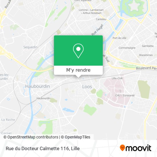 Rue du Docteur Calmette 116 plan