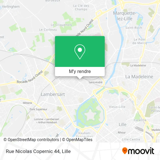 Rue Nicolas Copernic 44 plan