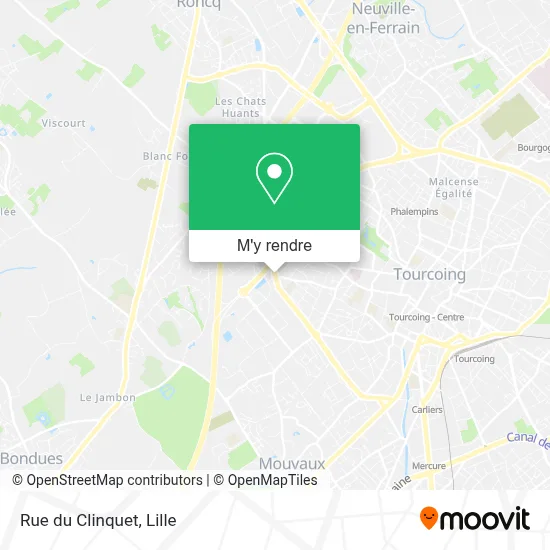 Rue du Clinquet plan