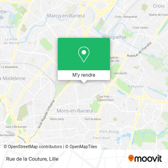 Rue de la Couture plan