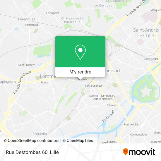 Rue Destombes 60 plan