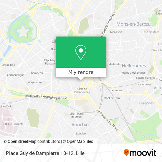 Place Guy de Dampierre 10-12 plan