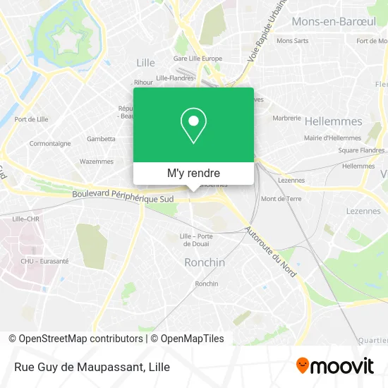 Rue Guy de Maupassant plan