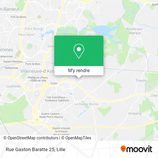 Rue Gaston Baratte 25 plan