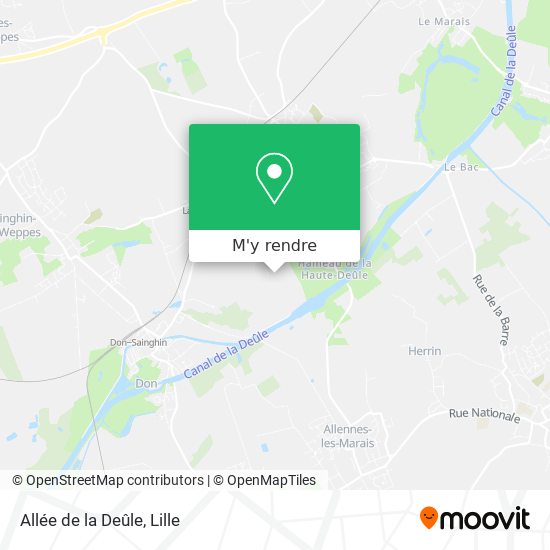Allée de la Deûle plan