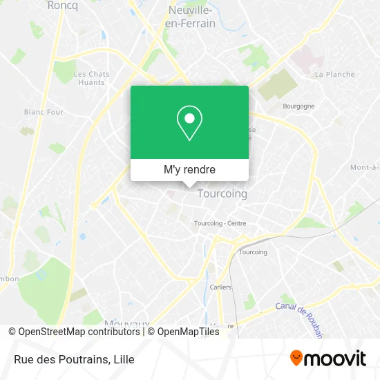 Rue des Poutrains plan
