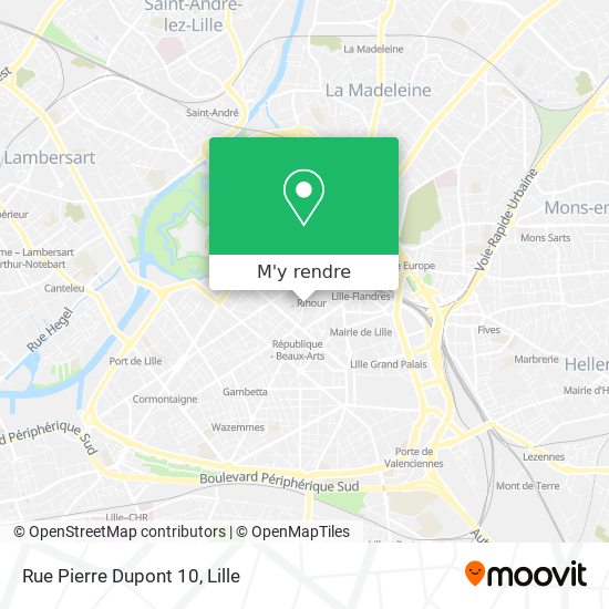 Rue Pierre Dupont 10 plan