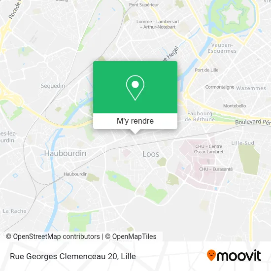 Rue Georges Clemenceau 20 plan
