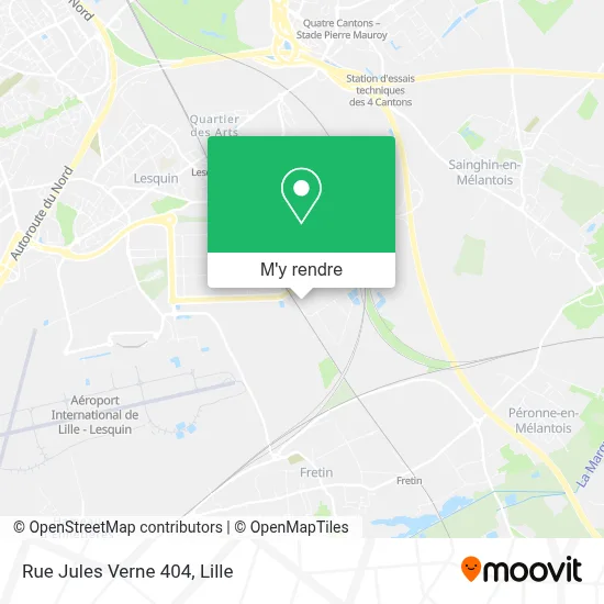 Rue Jules Verne 404 plan