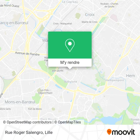 Rue Roger Salengro plan