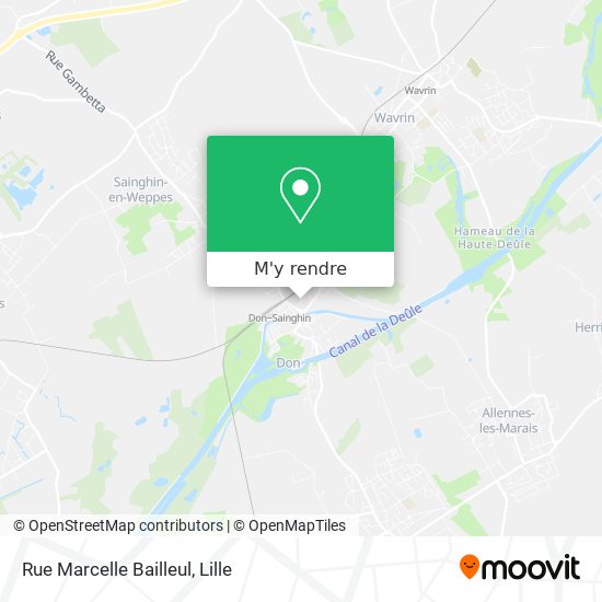 Rue Marcelle Bailleul plan