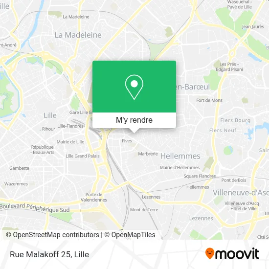 Rue Malakoff 25 plan