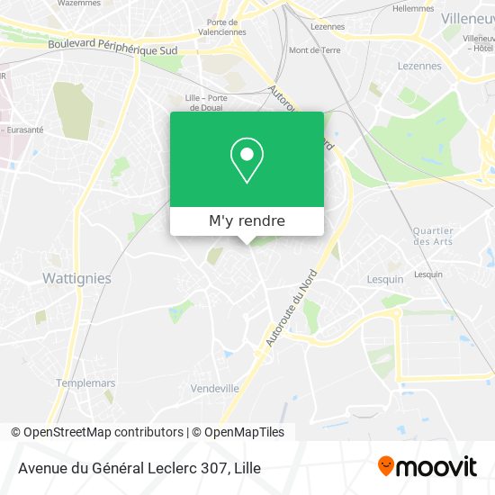 Avenue du Général Leclerc 307 plan
