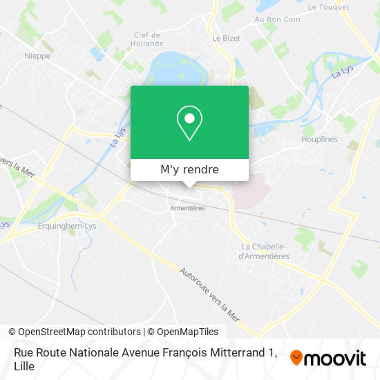 Rue Route Nationale Avenue François Mitterrand 1 plan