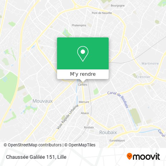 Chaussée Galilée 151 plan