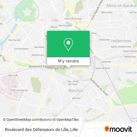 Boulevard des Défenseurs de Lille plan