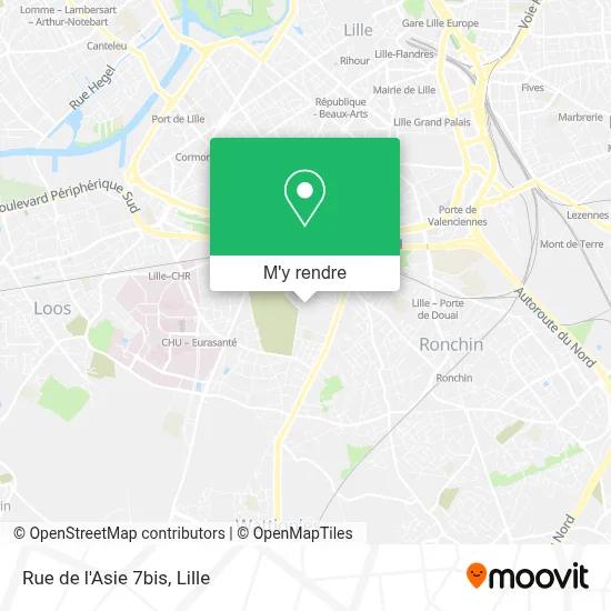 Rue de l'Asie 7bis plan