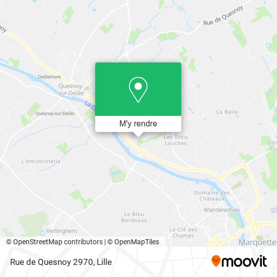 Rue de Quesnoy 2970 plan
