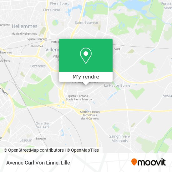 Avenue Carl Von Linné plan