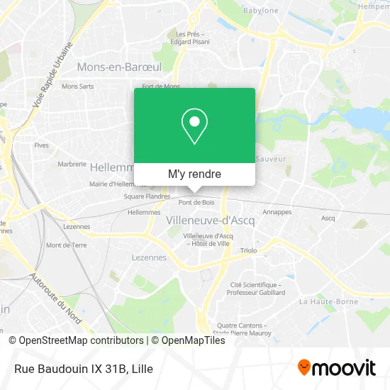 Rue Baudouin IX 31B plan