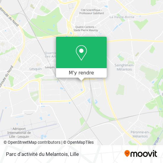 Parc d'activité du Melantois plan