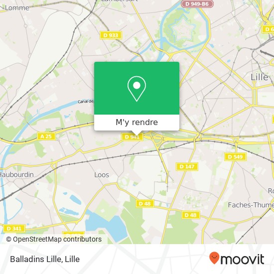 Balladins Lille plan