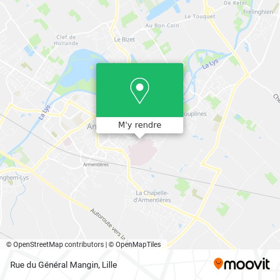 Rue du Général Mangin plan