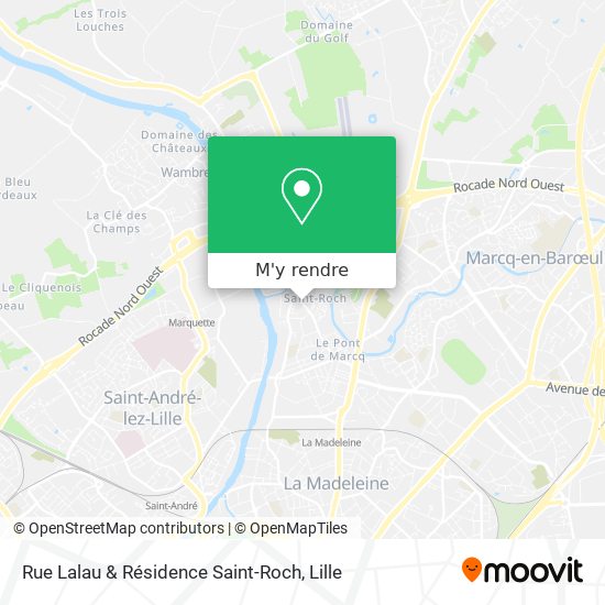 Rue Lalau & Résidence Saint-Roch plan