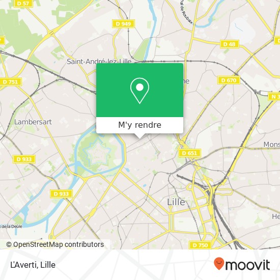 L'Averti, 37 Rue Saint-André 59800 Lille plan