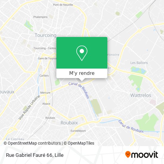 Rue Gabriel Fauré 66 plan