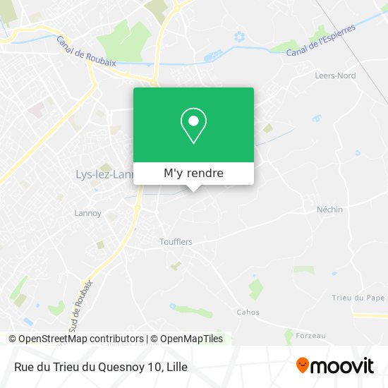 Rue du Trieu du Quesnoy 10 plan