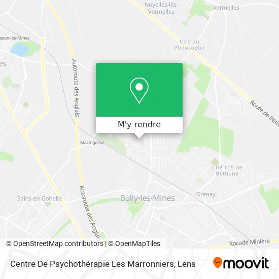 Centre De Psychothérapie Les Marronniers plan