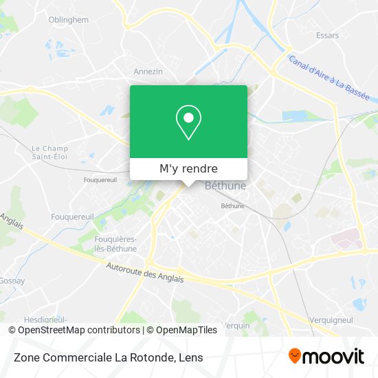 Zone Commerciale La Rotonde plan
