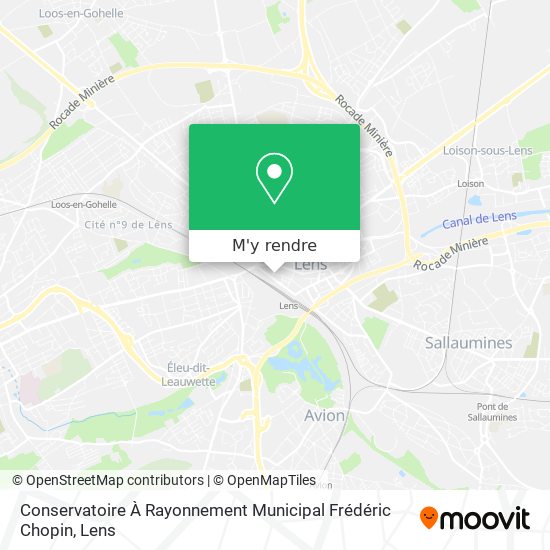Conservatoire À Rayonnement Municipal Frédéric Chopin plan