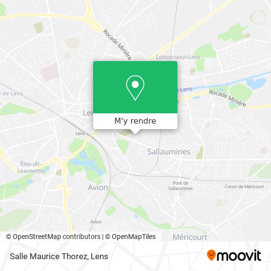 Salle Maurice Thorez plan