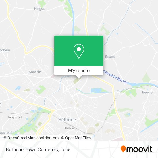 Bethune Town Cemetery plan