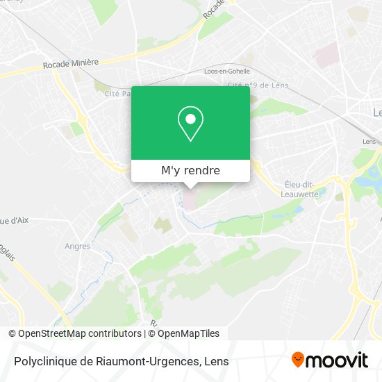 Polyclinique de Riaumont-Urgences plan