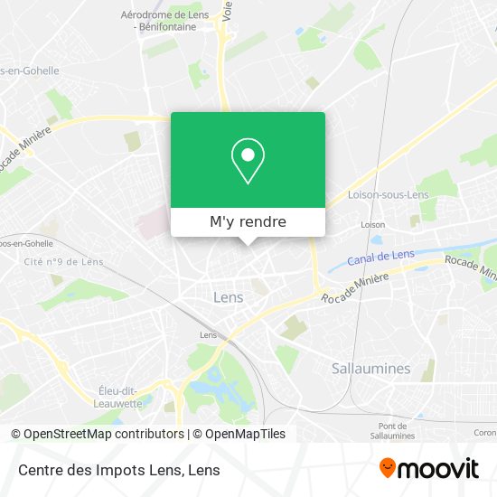 Centre des Impots Lens plan