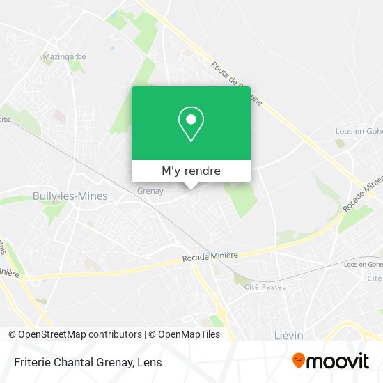 Friterie Chantal Grenay plan