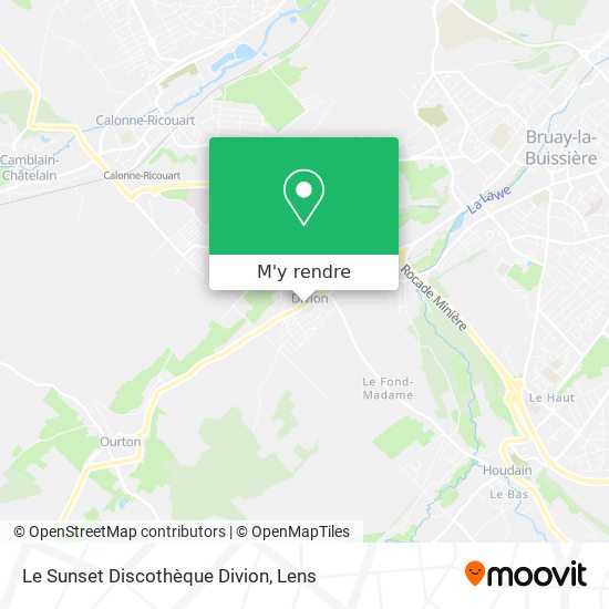 Le Sunset Discothèque Divion plan