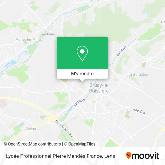 Lycée Professionnel Pierre Mendès France plan