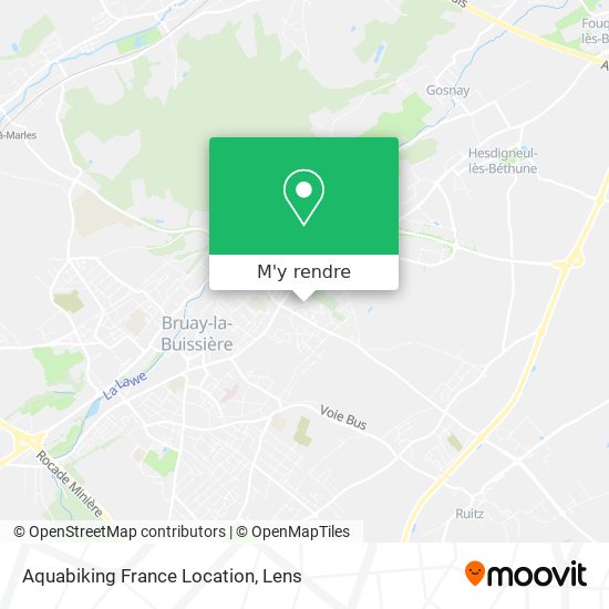 Aquabiking France Location plan