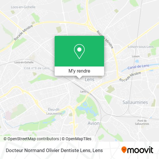 Docteur Normand Olivier Dentiste Lens plan