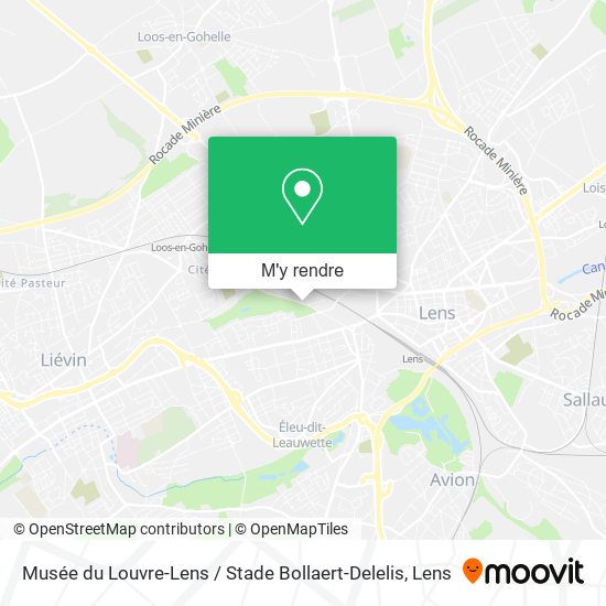 Musée du Louvre-Lens / Stade Bollaert-Delelis plan