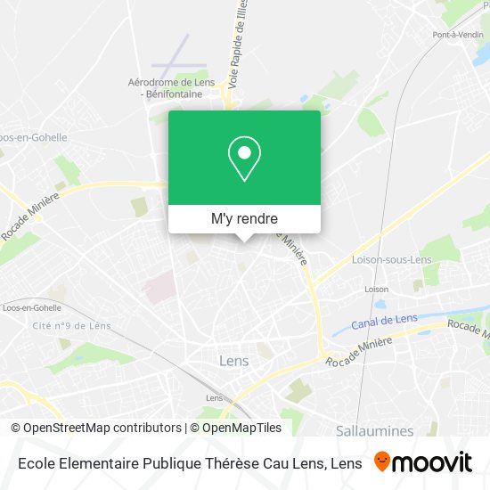 Ecole Elementaire Publique Thérèse Cau Lens plan