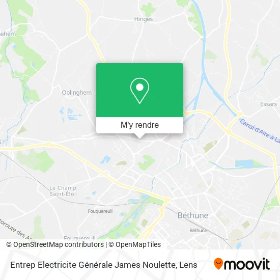 Entrep Electricite Générale James Noulette plan