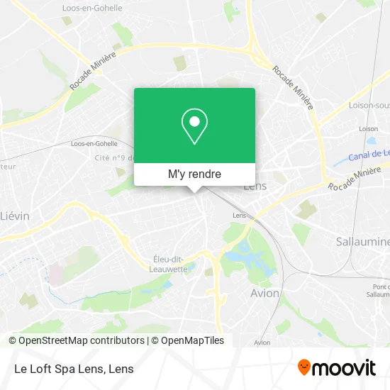 Le Loft Spa Lens plan