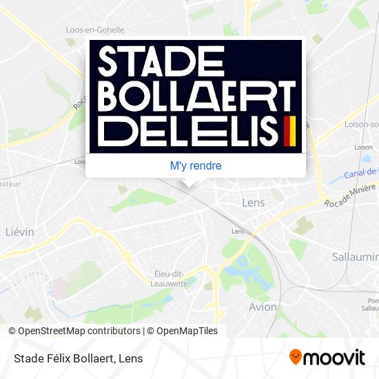 Stade Félix Bollaert plan