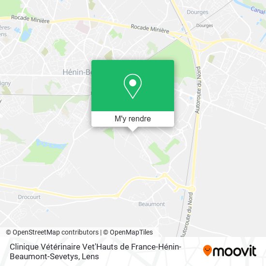 Clinique Vétérinaire Vet'Hauts de France-Hénin-Beaumont-Sevetys plan
