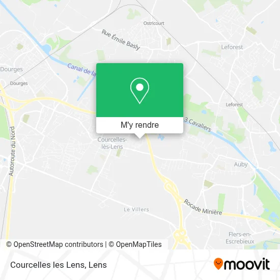 Courcelles les Lens plan